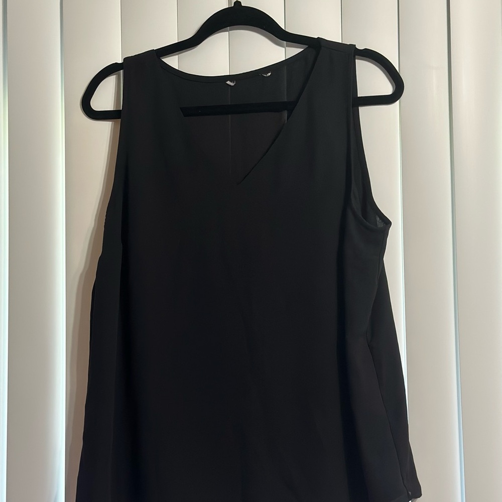 Elegant Black Sleeveless Top